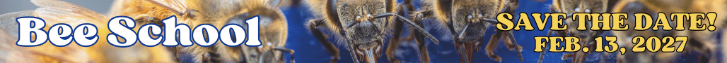 save the date for bee school february 13, 2027